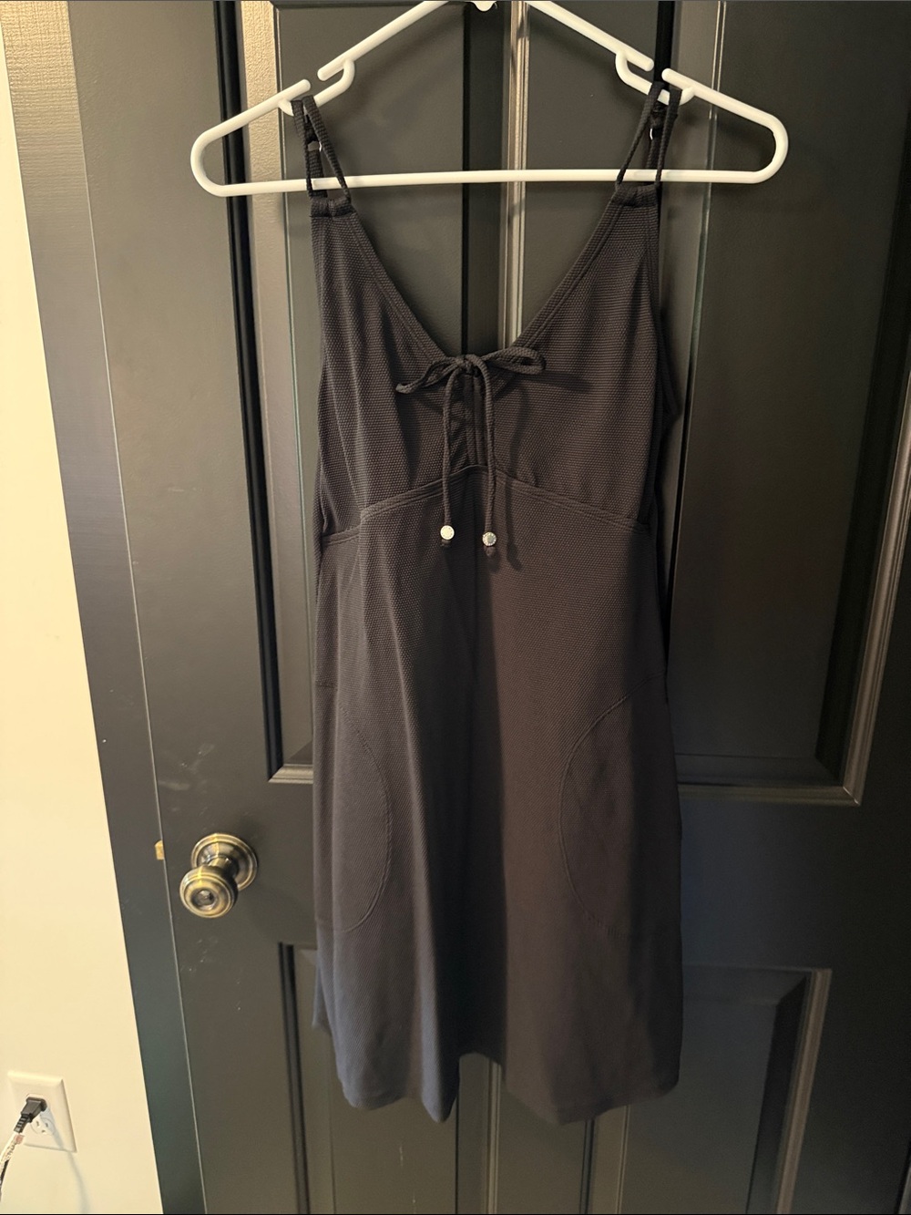 Tommy Bahama Black V-Neck Swim Coverup Dress